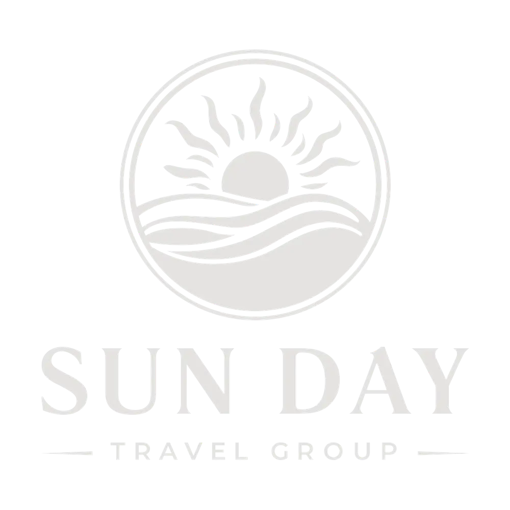 Sun Day Travel Group | white stacked logo